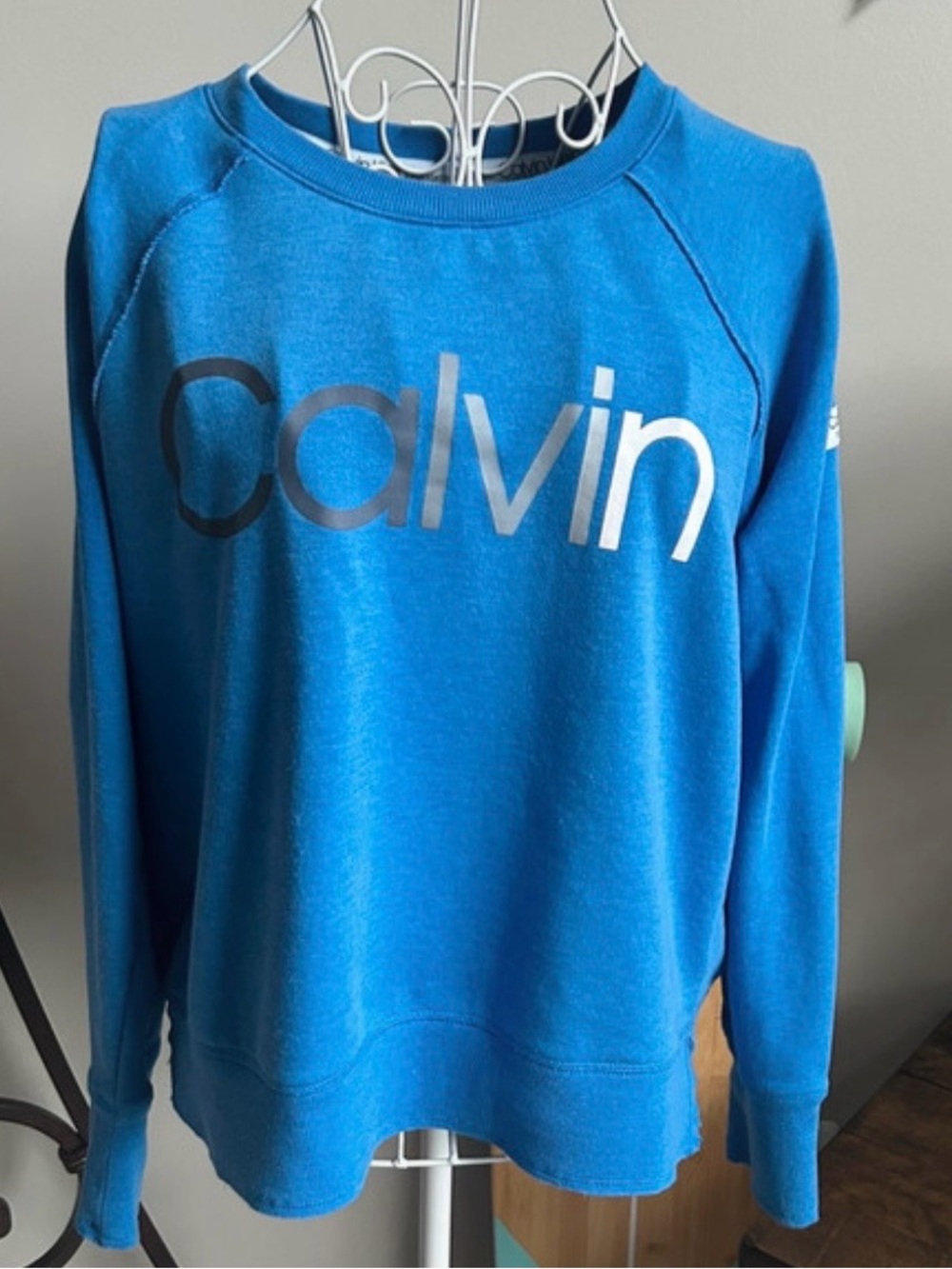 Calvin Klein Bright Blue Logo Crewneck Sweatshirt